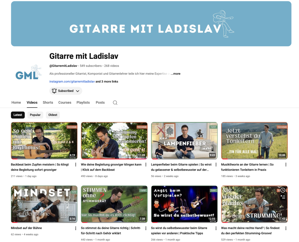 My second YouTube Chanel grows!