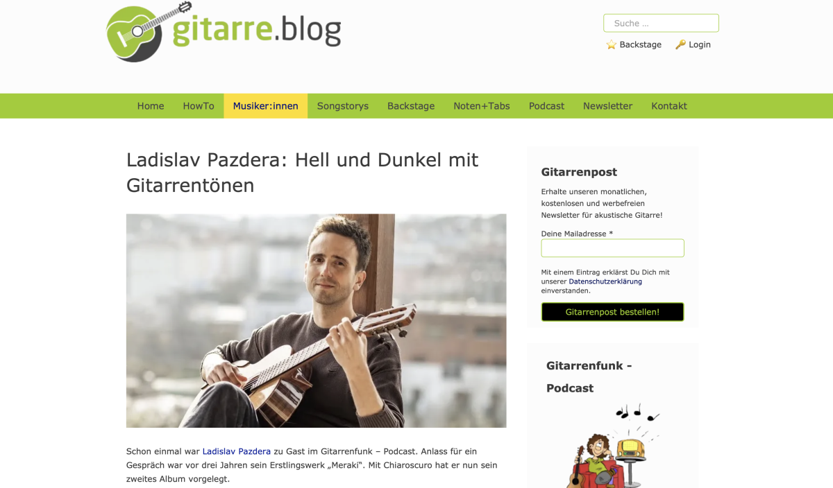 Interview-Podcasts for gitarre.blog